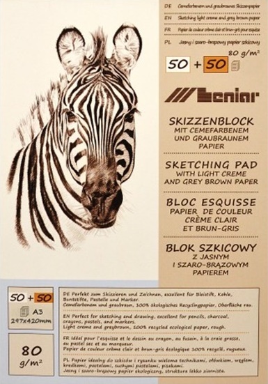 Leniar Zebra blok za skiciranje - različni formati