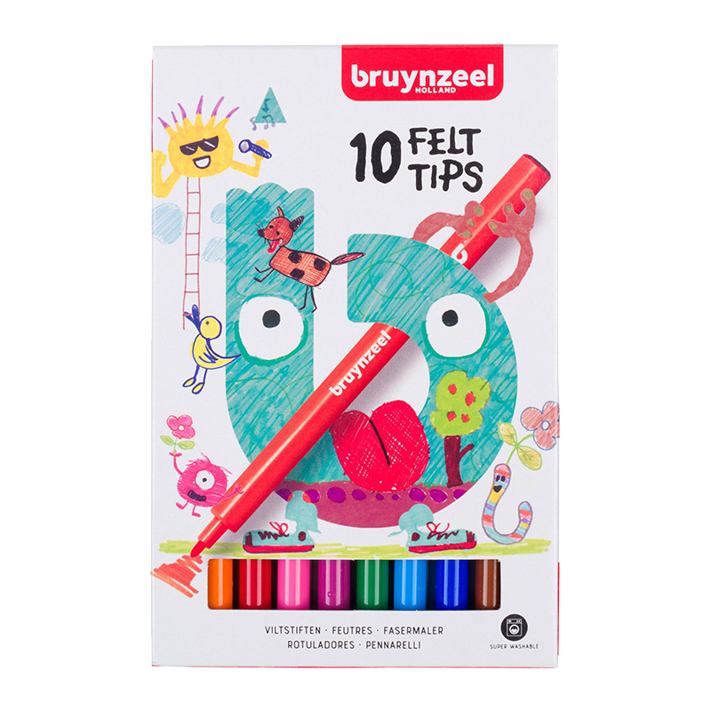 Bruynzeel komplet konic za filc - 10 barv